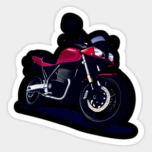 CB Red Sportbike Motorcycle Sticker Sticker